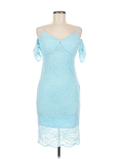 Pre-owned Guess Cocktail Dress In Blue