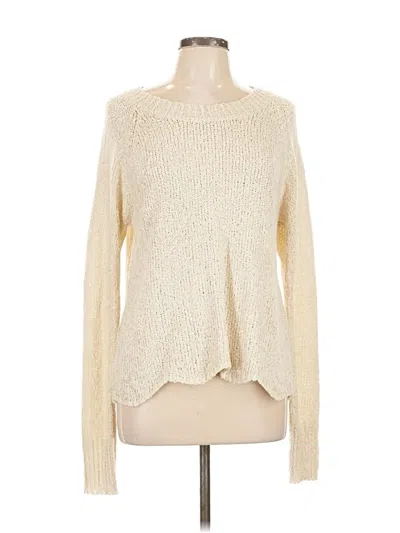 Pre-owned Cotton Emporium Pullover Sweater In White