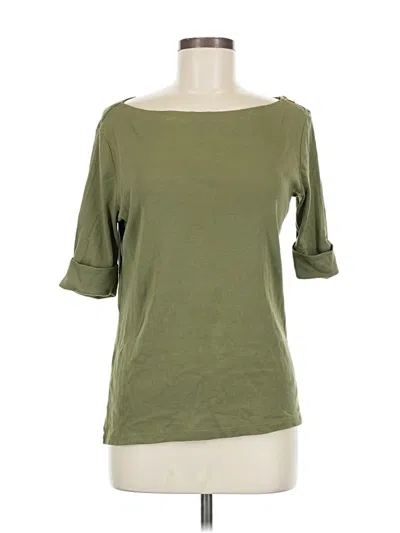 Pre-owned Polo Ralph Lauren 3/4 Sleeve T-shirt In Green