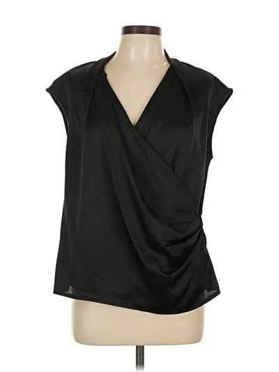 Pre-owned She + Sky Sleeveless Blouse In Black