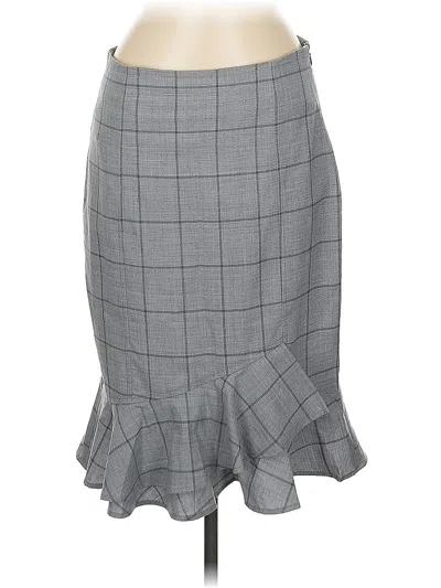 Pre-owned Banana Republic Wool Skirt In Gray