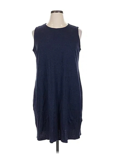 Pre-owned Eileen Fisher Casual Dress In Blue