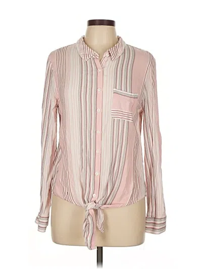 Pre-owned Ivanka Trump Long Sleeve Button Down Shirt In Pink