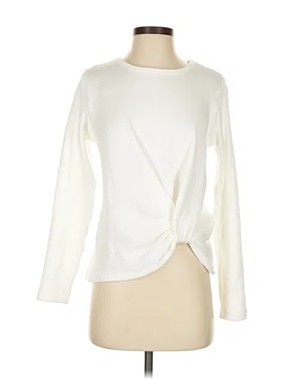 Pre-owned Karen Kane Cardigan Sweater In White