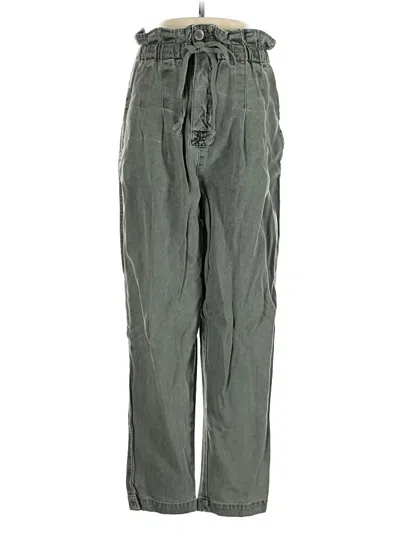 Pre-owned Free People Casual Pants In Green