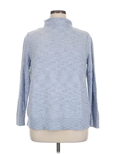 Pre-owned Jjill Turtleneck Sweater In Blue