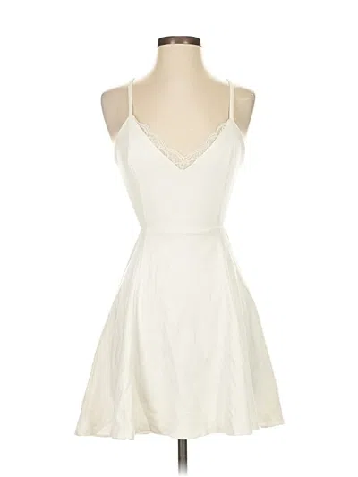 Pre-owned Lush Cocktail Dress In White