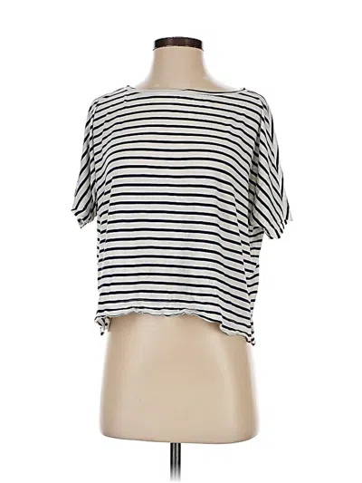 Pre-owned Athleta Short Sleeve T-shirt In White