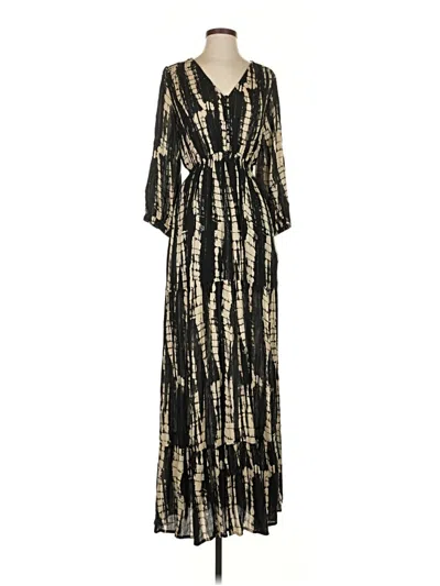 Pre-owned Ba&sh Casual Dress In Gold