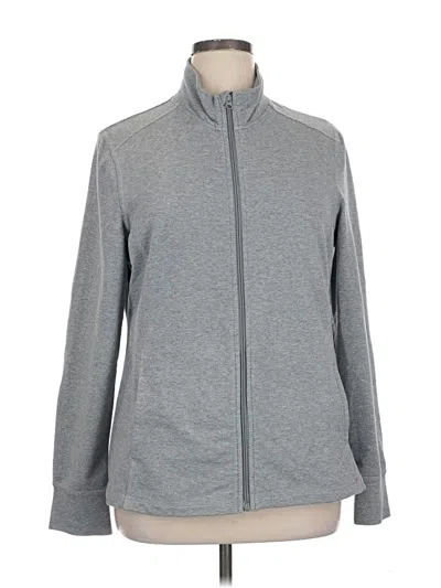 Pre-owned Danskin Now Track Jacket In Gray