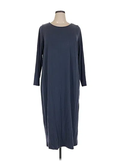Pre-owned Eileen Fisher Casual Dress In Gray