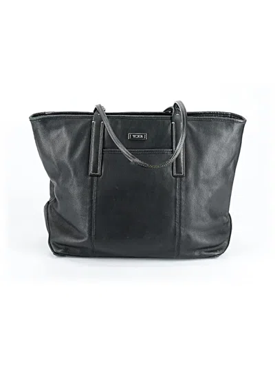 Pre-owned Tumi Leather Tote Bag In Black