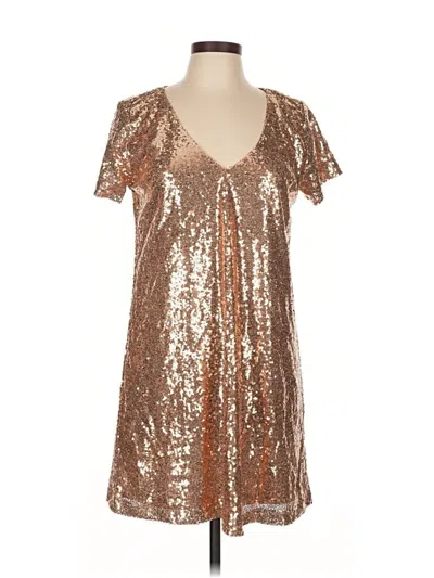 Pre-owned Lulus Cocktail Dress In Gold