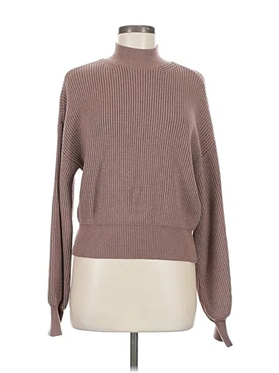 Pre-owned 78 & Sunny Turtleneck Sweater In Brown