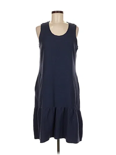 Pre-owned Caslon Casual Dress In Blue