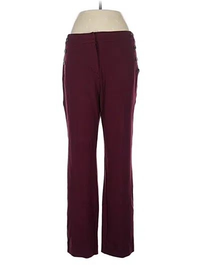 Pre-owned Ann Taylor Factory Casual Pants In Burgundy