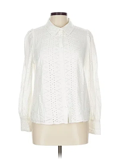 Pre-owned A Loves A Long Sleeve Blouse In White