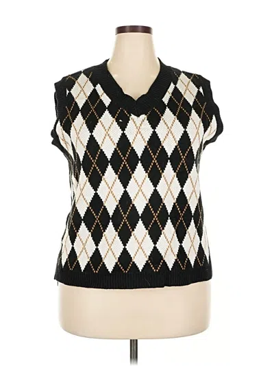 Pre-owned Unbranded Sweater Vest In Black