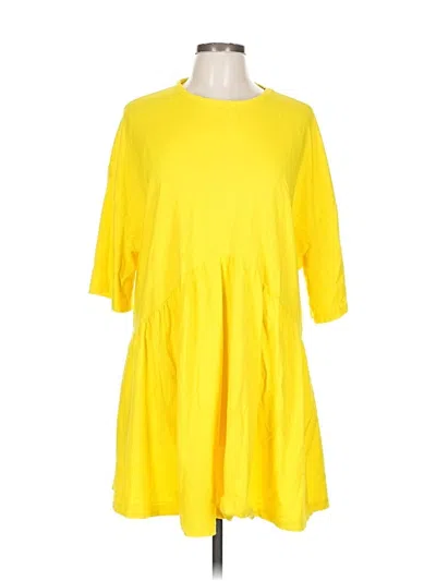 Pre-owned Asos Design Casual Dress In Yellow
