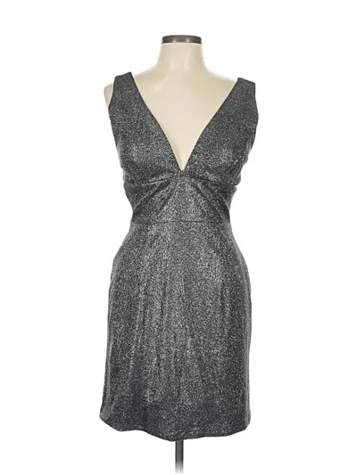 Pre-owned Assorted Brands Cocktail Dress In Silver