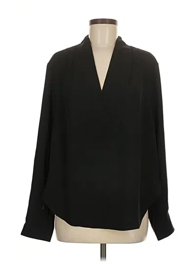 Pre-owned Universal Standard Long Sleeve Blouse In Black