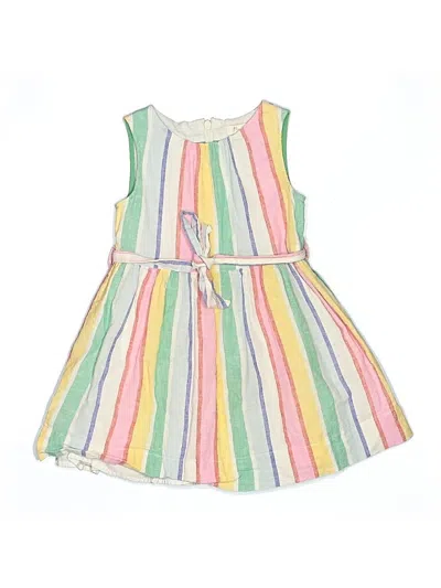 Pre-owned Mini Boden Kids' Dress In White