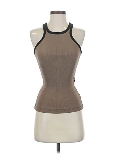 Pre-owned Goldsign Tank Top Brown Halter Neckline Tops