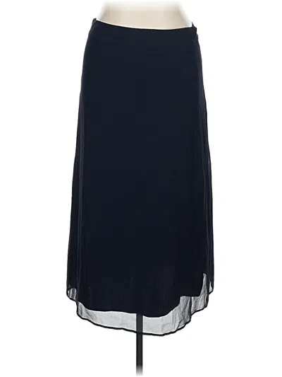 Pre-owned Spartina 449 Silk Skirt In Blue