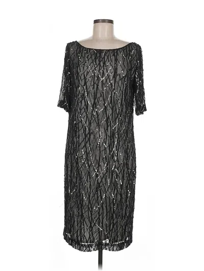 Pre-owned St John Cocktail Dress In Black