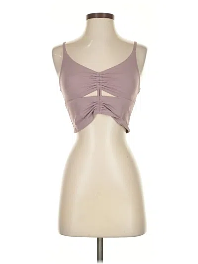 Pre-owned Athleta Tank Top Purple Strapless Neckline Tops