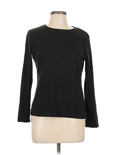 Pre-owned Talbots Long Sleeve T-shirt In Black