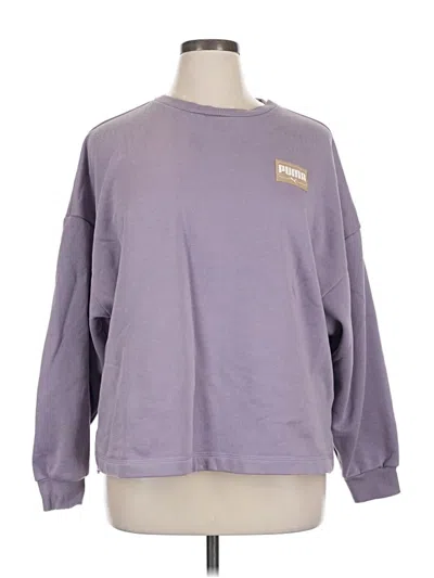 Pre-owned Puma Sweatshirt In Purple