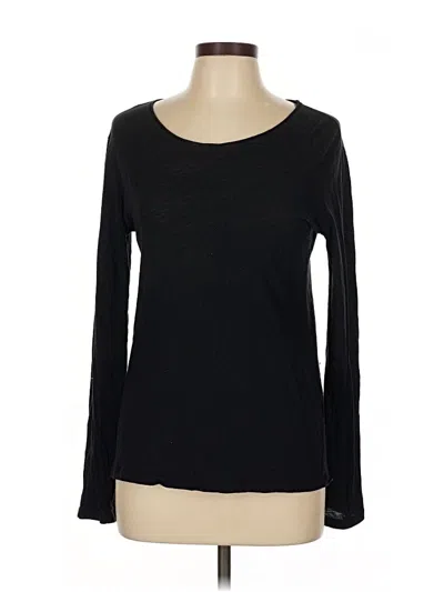 Pre-owned Majestic Filatures Long Sleeve T-shirt In Black