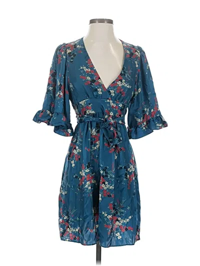 Pre-owned Betsey Johnson Casual Dress In Blue