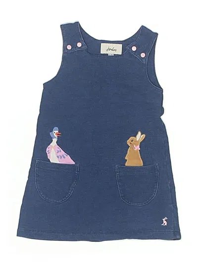 Pre-owned Joules Kids' Dress In Blue
