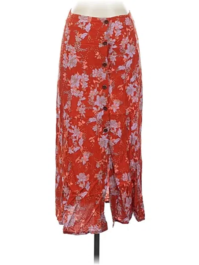 Pre-owned Free People Casual Skirt In Red