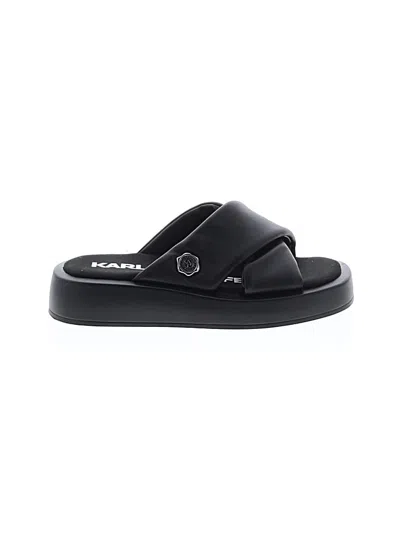 Pre-owned Karl Lagerfeld Sandals In Black
