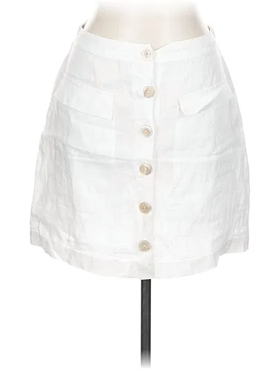 Pre-owned Saks Fifth Avenue Casual Skirt In White