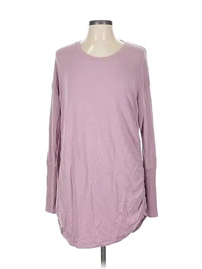 Pre-owned Athleta Long Sleeve T-shirt In Purple