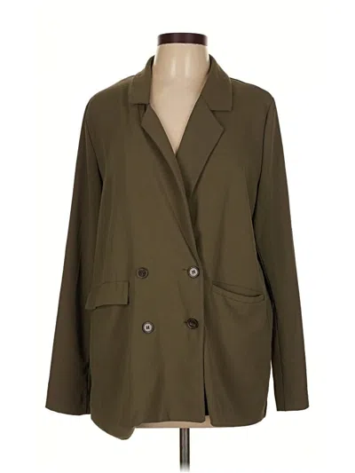 Pre-owned Design Lab Lord & Taylor Blazer Jacket In Green