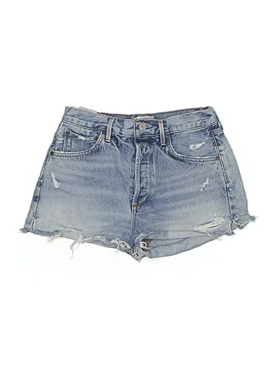 Pre-owned Agolde Denim Shorts In Blue