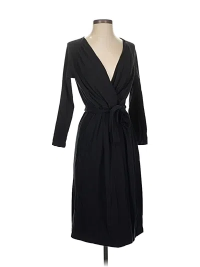 Pre-owned Lands' End Casual Dress In Black