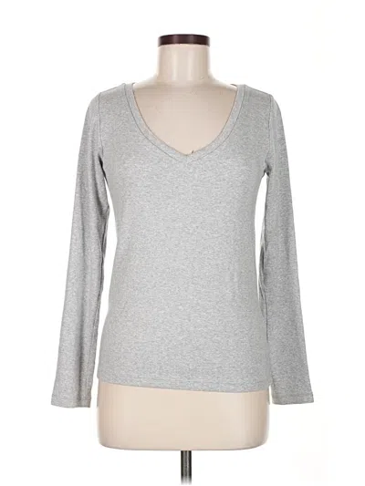 Pre-owned Gap Long Sleeve T-shirt In Silver