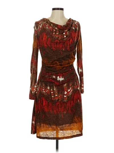 Pre-owned Assorted Brands Cocktail Dress In Brown