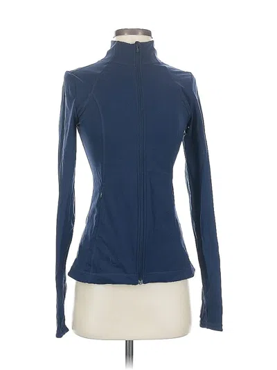 Pre-owned Sweaty Betty Track Jacket In Blue