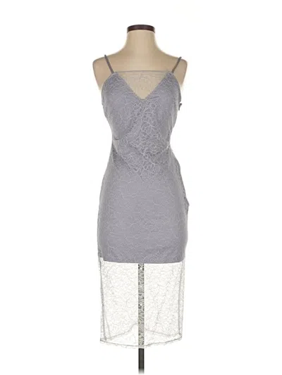 Pre-owned H:ours Cocktail Dress In Gray
