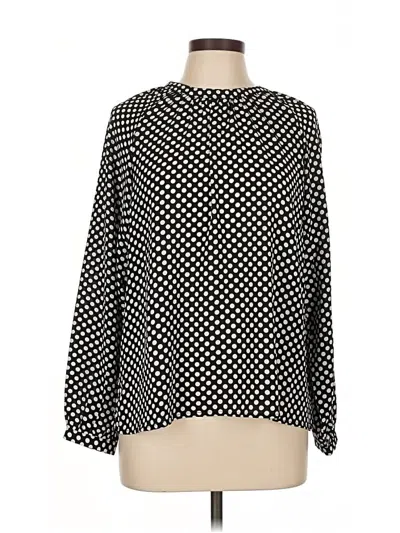 Alexander Jordan Long Sleeve Blouse In Black