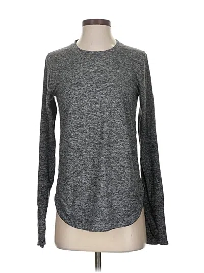 Pre-owned Athleta Long Sleeve T-shirt In Gray