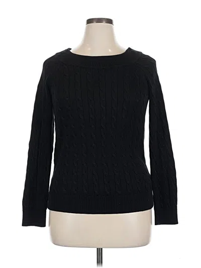 Pre-owned Polo Ralph Lauren Pullover Sweater In Black