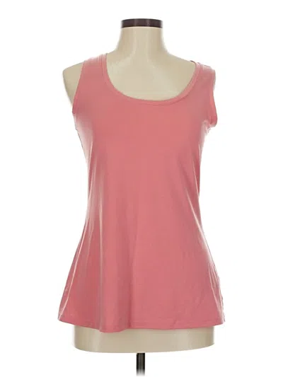 Pre-owned L.l.bean Tank Top Pink Scoop Neck Tops